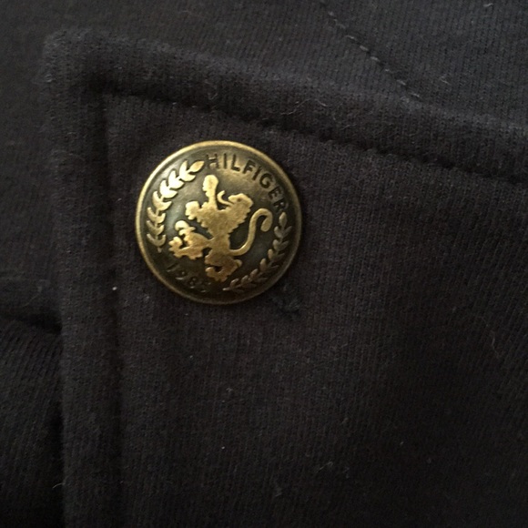 NWOT Tommy Hilfiger M navy blue military jacket - Picture 7 of 7